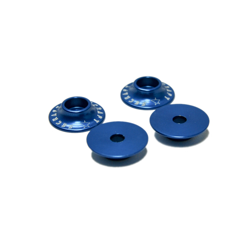 Aluminium bricka M3 x 15 6-pack Blå