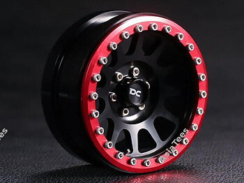 Team DC 2.2 Aluminum Beadlock Röd Fälg 1par