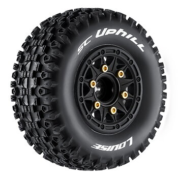 LOUISE RC WORLD L-T3223SB Tires &amp; Rims SC-UPHILL (Loose Hex 4pcs) Soft (2)