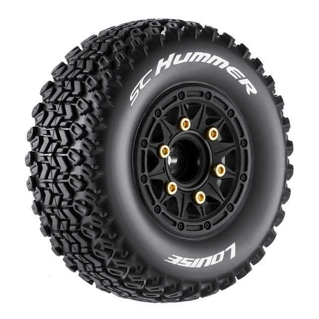 LOUISE RC WORLD L-T3224SB Däck & Fälg SC-HUMMER (Lös Hex 4st) Soft (2)