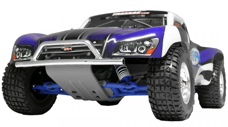 RPM Stötfångare och Hasplåt Fram Krom Slash 2WD, Nitro Slash