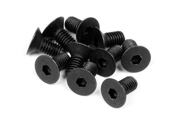 HPI HPZ081 Flat Head Screw M3X6Mm (Hex Socket/10Pcs)
