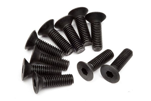 HPI HPZ083 Flat Head Screw M3X10Mm(Hex Socket/10Pcs)