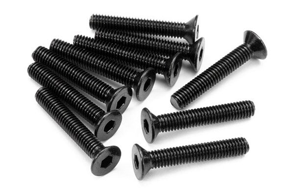 HPI HPZ086 Flat Head Screw M3X18Mm (Hex Socket/10Pcs)