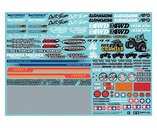 TAMIYA 54630 Off-Road Car Sponsor Stickers - 2