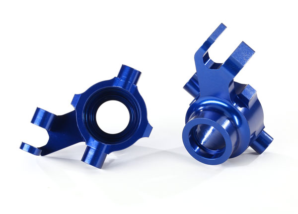 Traxxas 8937X Styrspindel Alu Blå (Par) Maxx* (Ersätts av #10237-BLUE)