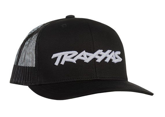 Traxxas 1182-BLK Keps Trucker Style Svängd Skärm Svart (Vit Logo)