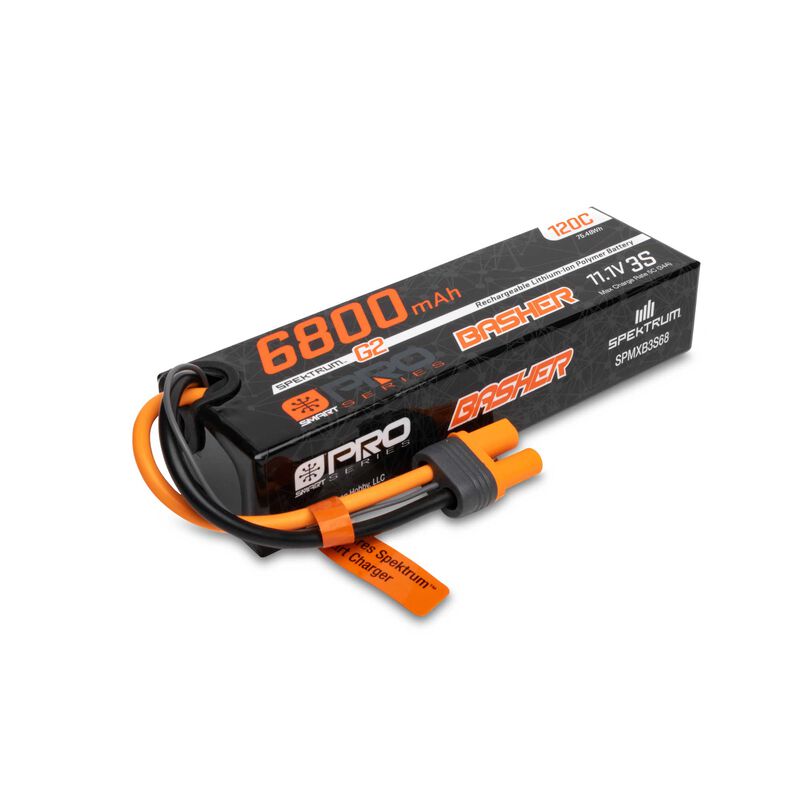 Spektrum 6800mAh 3S 120C Smart G2 Pro Basher LiPo IC5