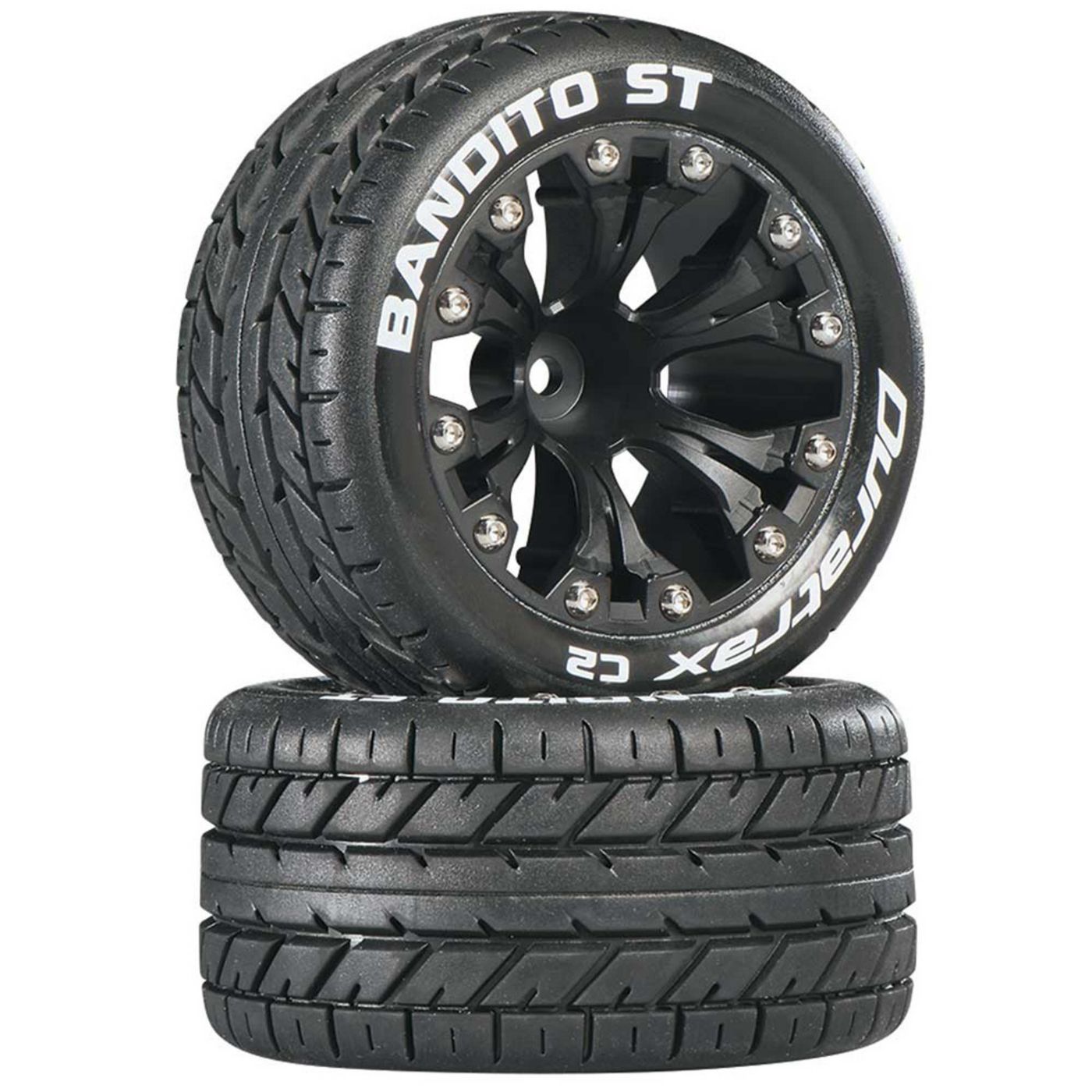 Duratrax Bandito ST 2.8 Mounted 1/2 Offset C2 Blk (2)
