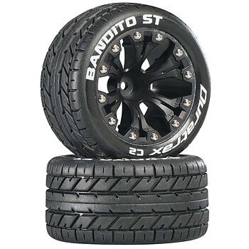 Duratrax Bandito ST 2.8 Mounted 1/2 Offset C2 Blk (2)