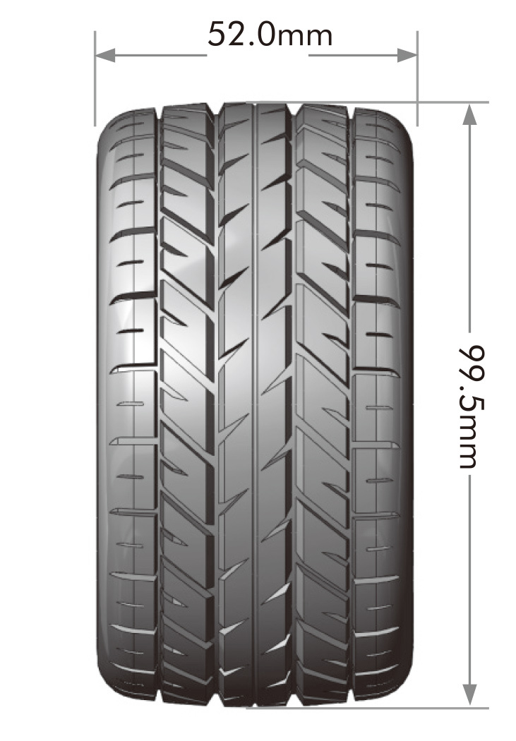 LOUISE RC WORLD LT3387SM Tire & Rim ST-ROCKET Mini Maxx/ XRT (0 &amp; 1/2 Offset Hex) (2) - 2