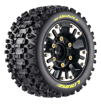 LOUISE RC WORLD LT3388SM Däck & Fälg ST-UPHILL Mini Maxx/ XRT (0 & 1/2 Offset Hex) (2)