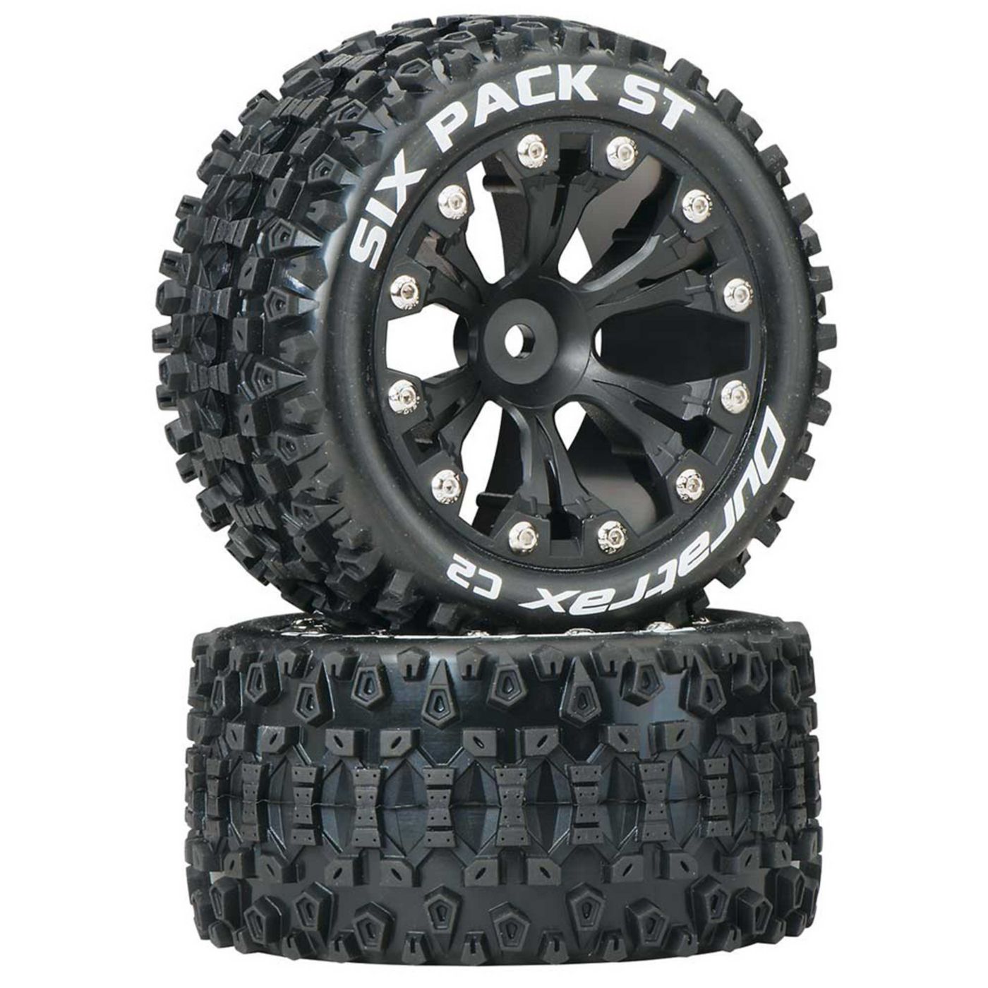 Duratrax Six Pack ST 2.8 2WD Mounted Rear C2 Black (2)