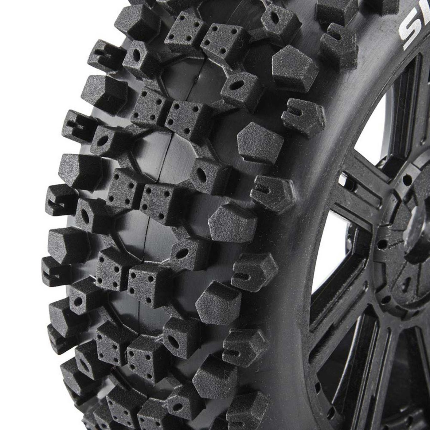 Duratrax Six Pack Buggy C2 Mounted Spoke Black (2) - 2