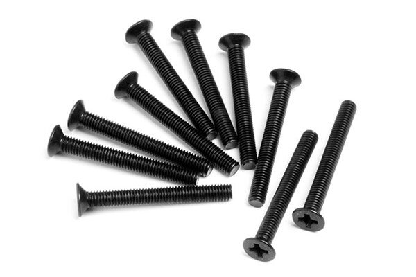 HPI HPZ349 Flat Head Screw M3X26Mm (10Pcs)