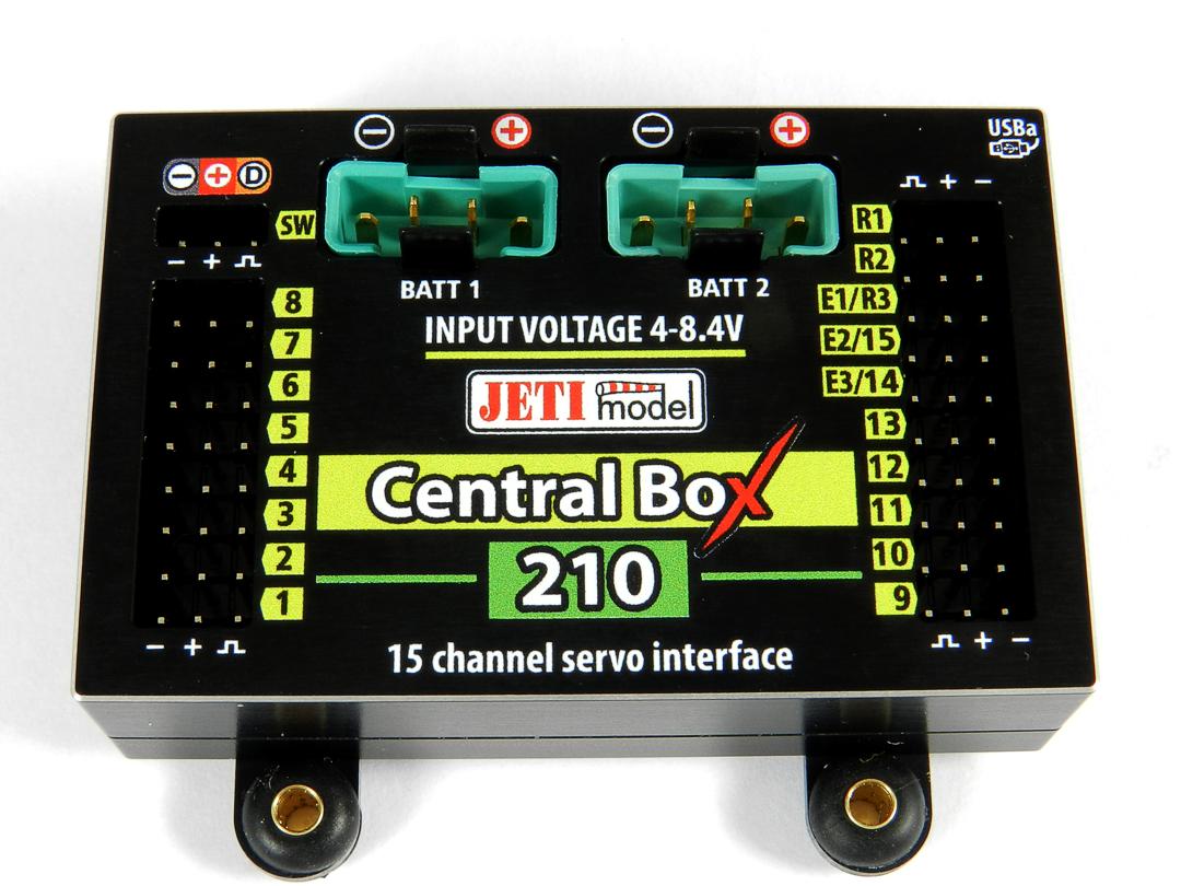 Jeti J-CB-210-RS-RCSW Central BOX 210 s 2x Rsat2 a RCSW