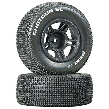 Duratrax 1/10 Shotgun SC Tire C2 Mounted Front Slash (2)