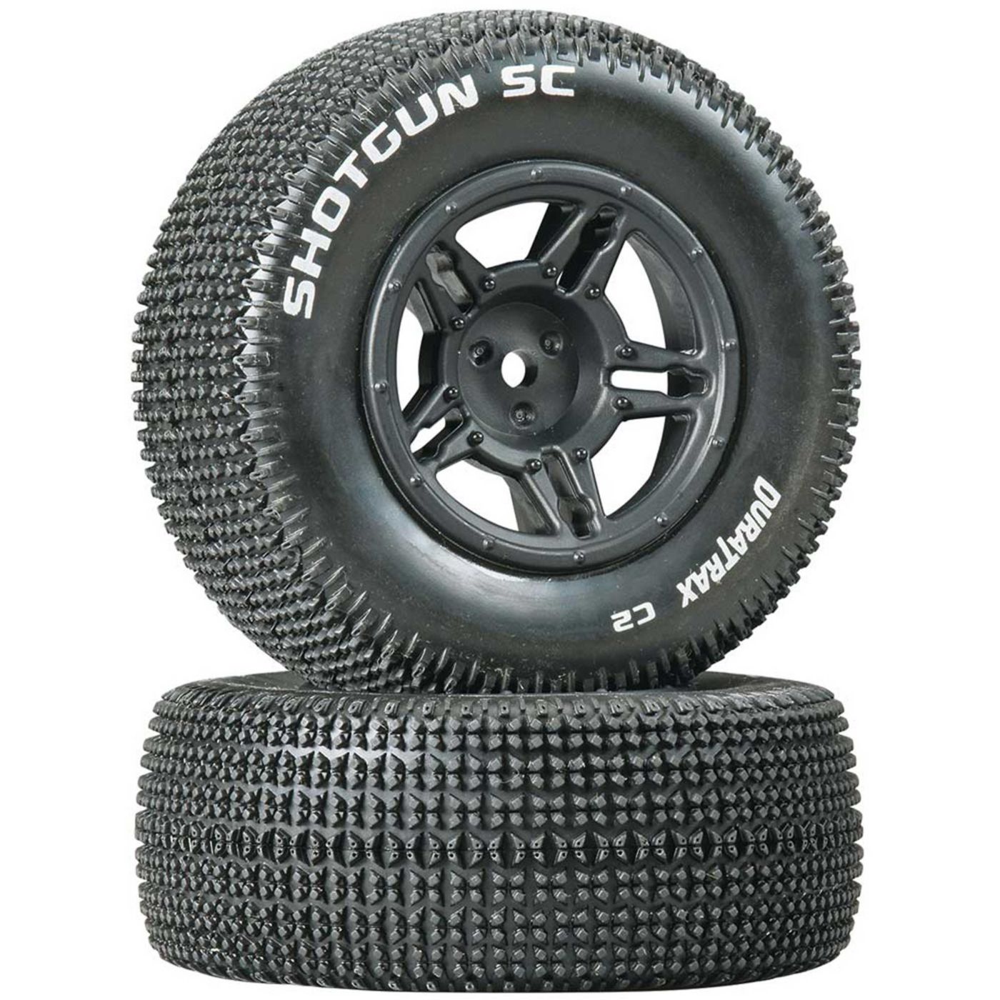 Duratrax Shotgun SC Tire C2 Mounted Rear Slash (2)