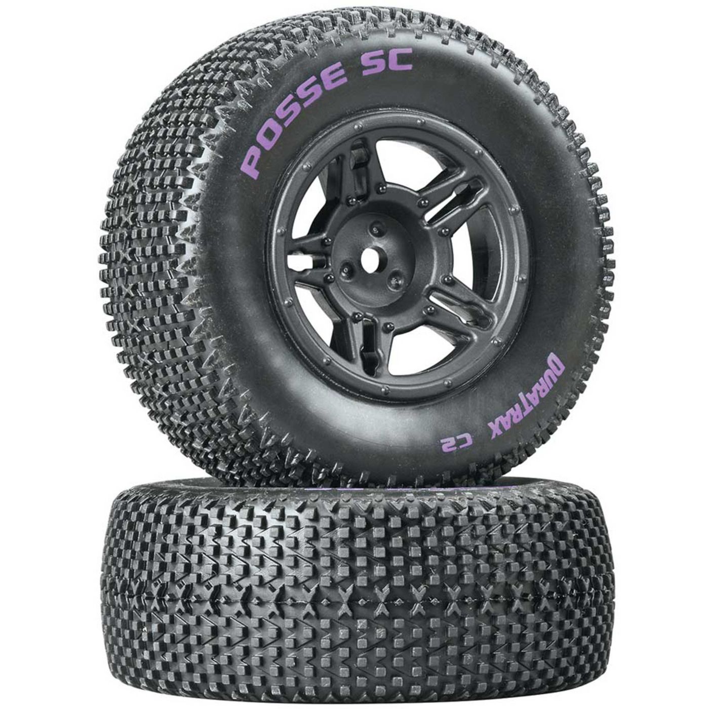 Duratrax Posse SC Tire C2 Mounted Rear Slash (2)