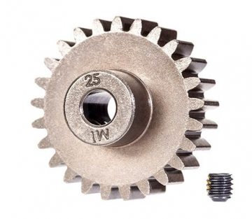 Traxxas 426492X Pinion Gear 25T 1.0M for 5mm Shaft (Only with Steel Spur Gear)
