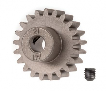 Traxxas 426493X Pinion Gear 21T 1.0M for 5mm Shaft (Only with Steel Spur Gear)