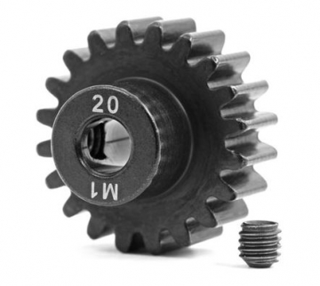 Traxxas 426494R Pinion Gear 20T 1.0M for 5mm Shaft (Machined, Hardened)