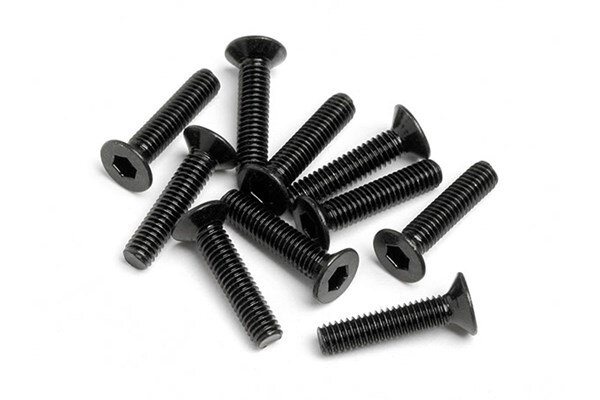 HPI HPZ449 Flat Head Screw M2.5X12Mm (Hexsocket/10Pcs)