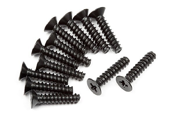 HPI HPZ478 Tp. Flat Head Screw M2.6X12Mm (12Pcs)