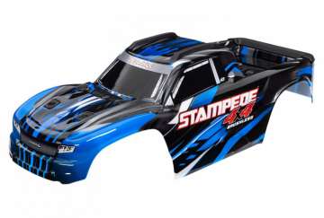 Traxxas 426762-BLUE Body Stampede 4x4 Blue (for Clipless Mounting))