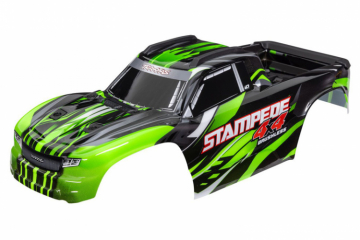 Traxxas 6762-GRN Kaross Stampede 4x4 Grön (för Clipless Montering)*