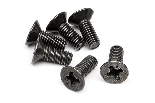 HPI HPZ526 Flat Head Screw M3 X 8Mm (6 Pcs)