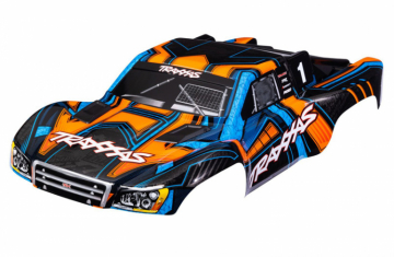 Traxxas 426844-ORNG Body Slash 4x4 Orange/Blue (for Clipless Mounting))