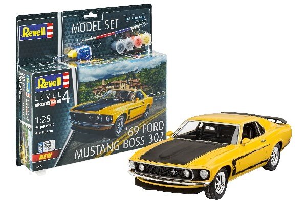 Revell 67025 1:25 Model Set 1969 Boss 302 Mustang