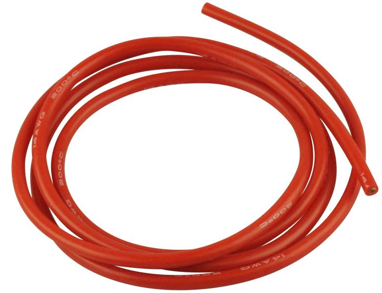 Silicone cable  2,5mm² x 1.000mm  red