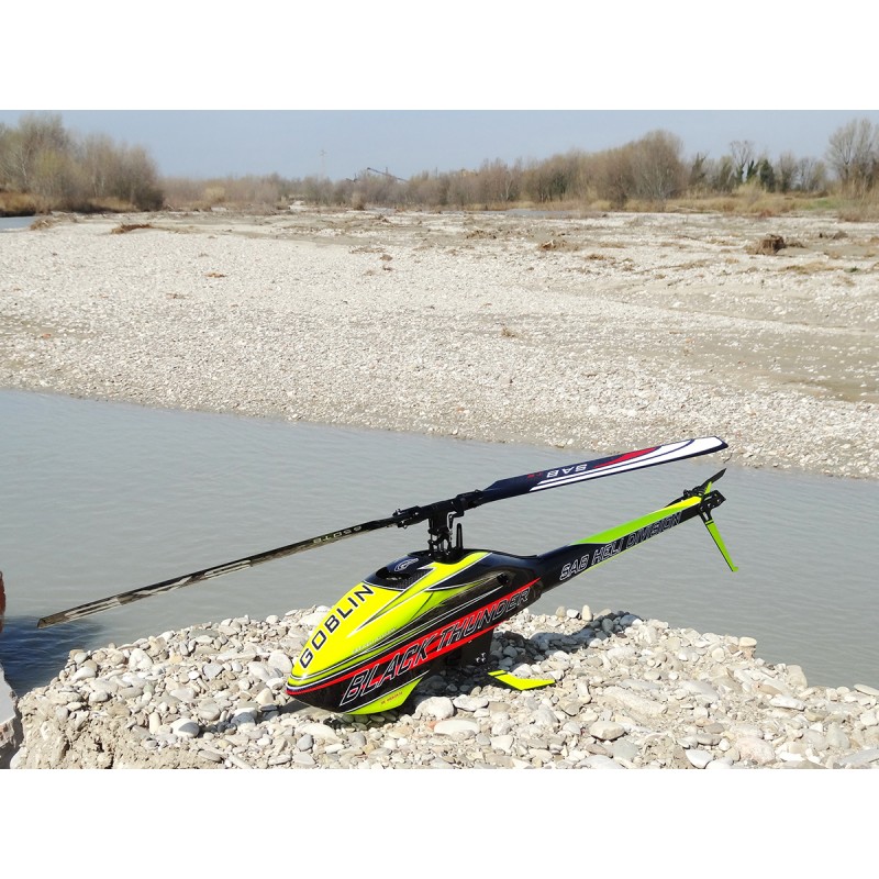 KIT GOBLIN BLACK THUNDER YELLOW/CARBON (WITH THUNDERBOLT MAIN AND TAIL BLADES) - 5