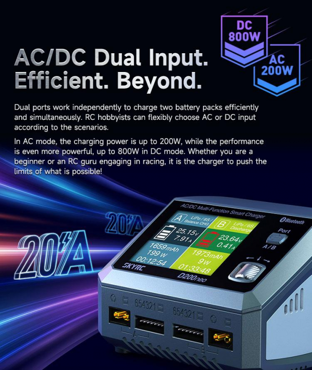 SkyRC D200neo Charger AC/DC 30-35A 1-6S - 9