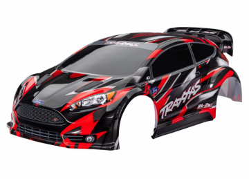 Traxxas 427418-RED Body Ford Fiesta ST Rally Red