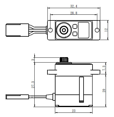 SAVÖX SV-1232MG Servo 0.05s 5kg - 3