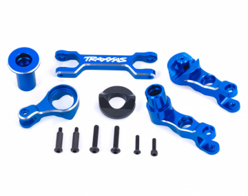 Traxxas 7746-BLUE Armar & Parallellstag Styrning Set Alu Blå X-Maxx