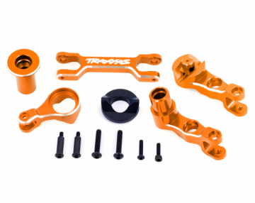 Traxxas 7746-ORNG Armar & Parallellstag Styrning Set Alu Orange X-Maxx