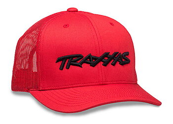 Traxxas 1182-RBL Keps Trucker Style Svängd Skärm Röd