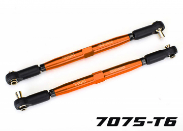Traxxas 427748-ORNG Toe Links Alu Orange 158mm Adjustable (2) X-Maxx