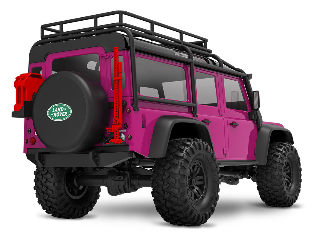 Traxxas TRX-4M 1/18 Land Rover Defender Crawler Pink RTR - 2S LiPo/USB Charger - 2