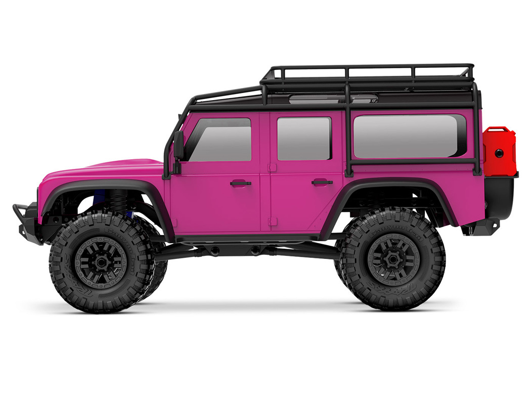 Traxxas TRX-4M 1/18 Land Rover Defender Crawler Pink RTR - 2S LiPo/USB Charger - 3