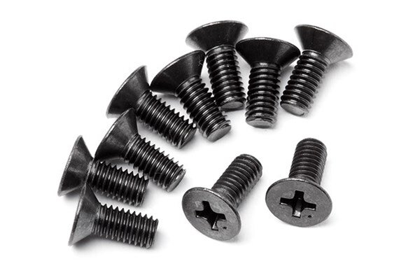 HPI HPZ622 Flat Head Screw M4 X 10Mm (10 Pcs)