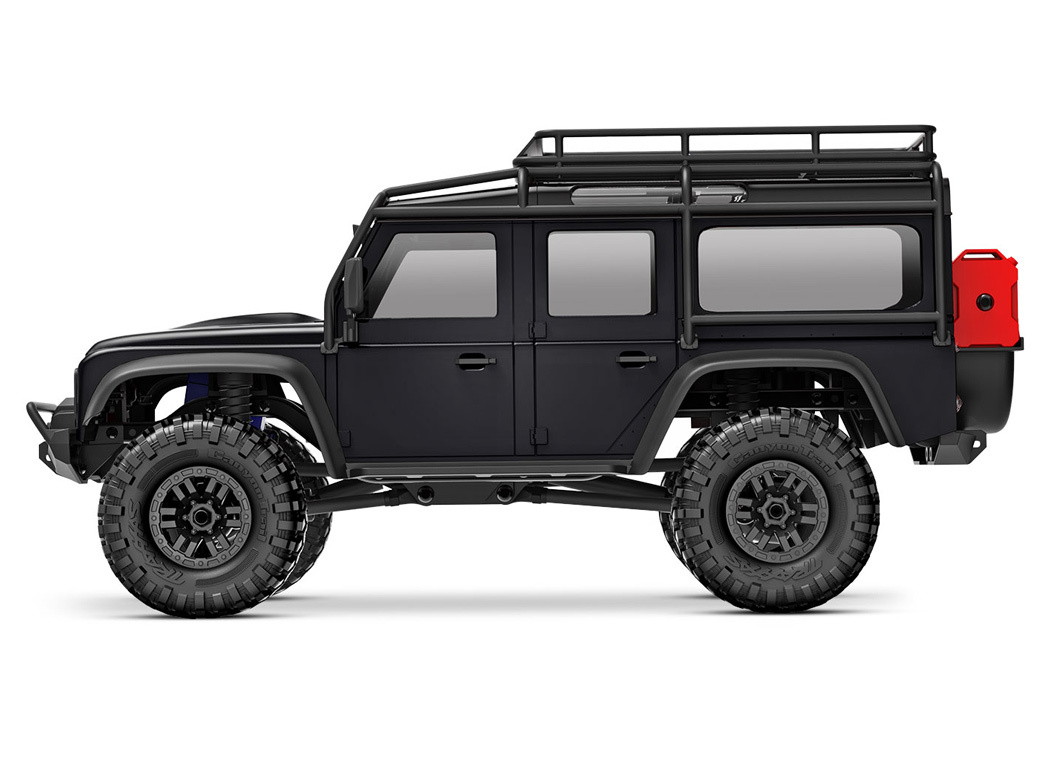 Traxxas TRX-4M 1/18 Land Rover Defender Crawler Black RTR - 2S LiPo/USB Charger - 4