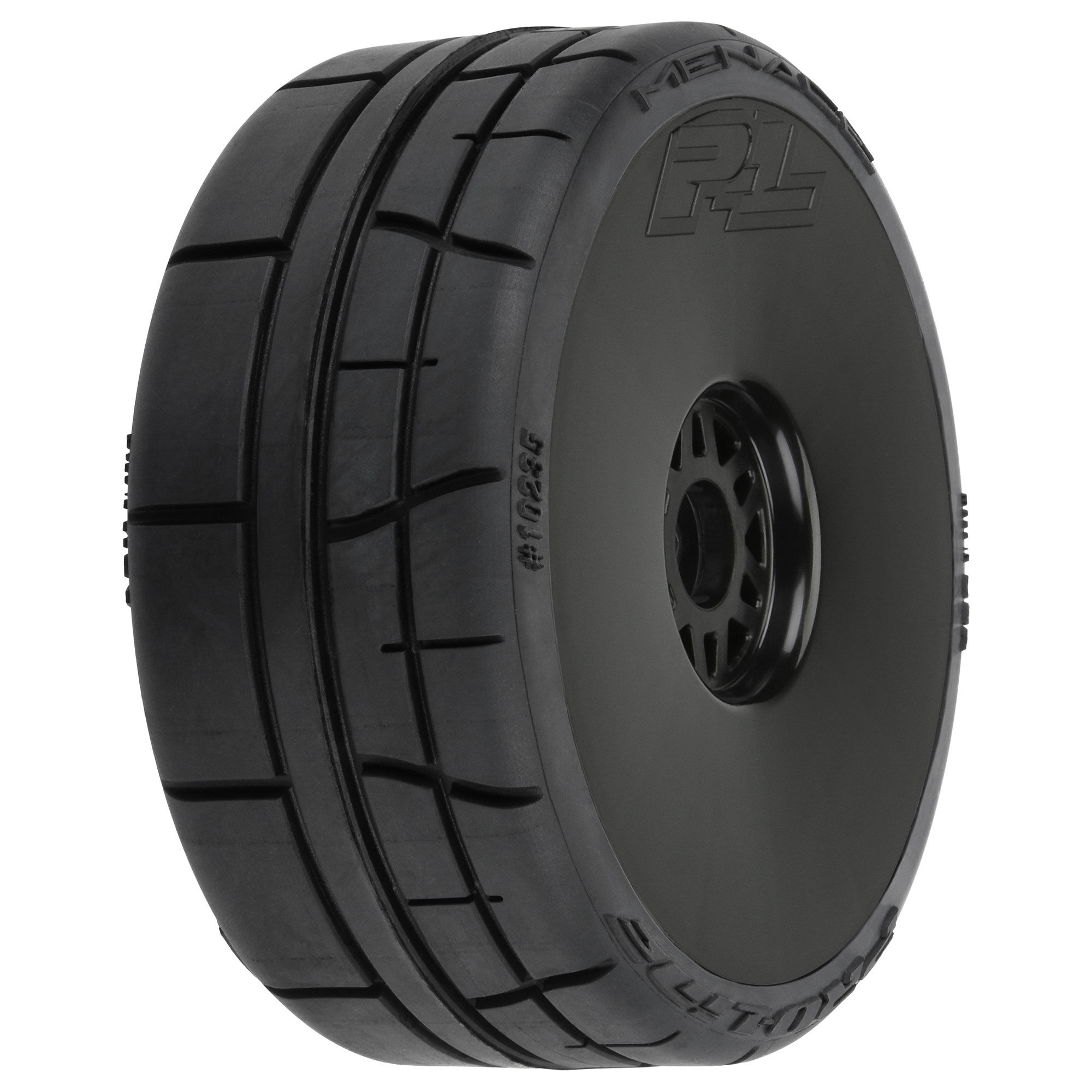 Pro-Line PRO1023510 1/8 Menace HP BELTED Speed Run F/R Tires Mounted 17mm Black (2)