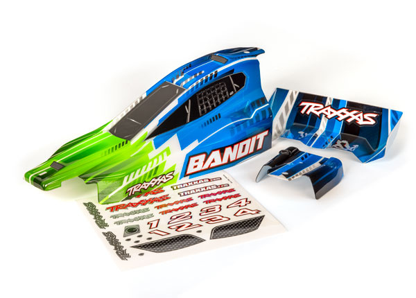 Traxxas 2450X Kaross Bandit Grön Målad