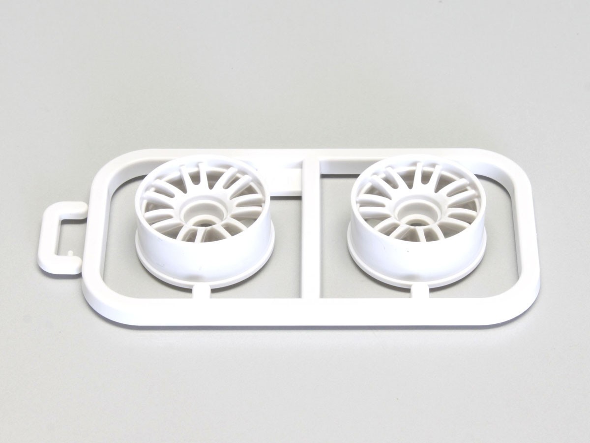 Kyosho MZH131W-N1 Wheels Set White Mini-Z Mr03 - Narrow 1.0 Offset (2)