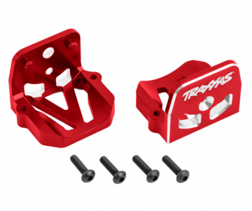 Traxxas 427760-RED Motor Mounts Front &amp; Rear Set Alu Red X-Maxx, XRT